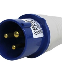 Male plug 2P + T 16A 200/250V 60H AZ